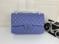 Chanel Classic Double Flap 25 Shoulder Bag Purple
