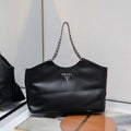 Prada Black Leather Chain Shoulder Bag